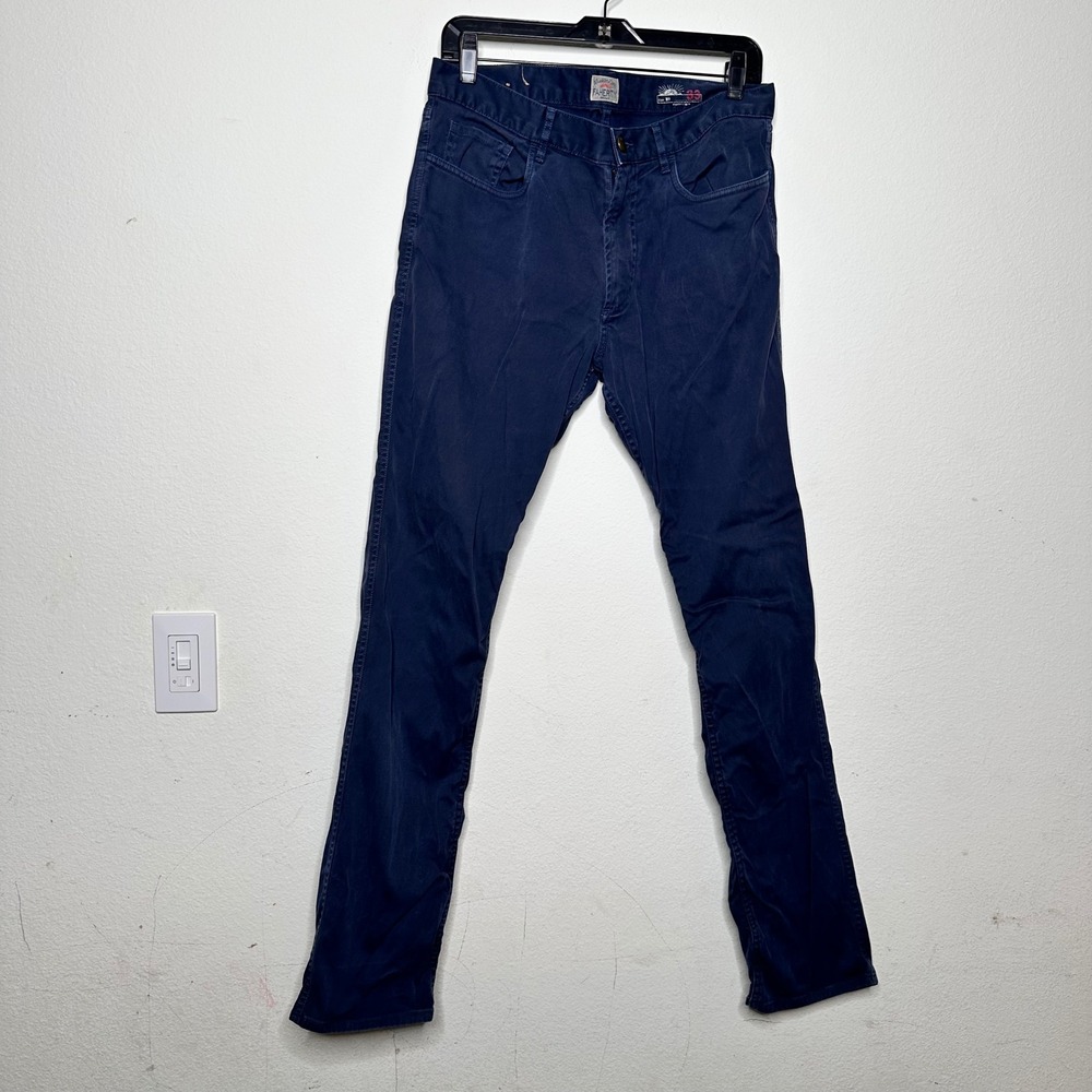Faherty Men's Comfort Twill 5-Pocket Pants Washed Black MBC0001 33x32